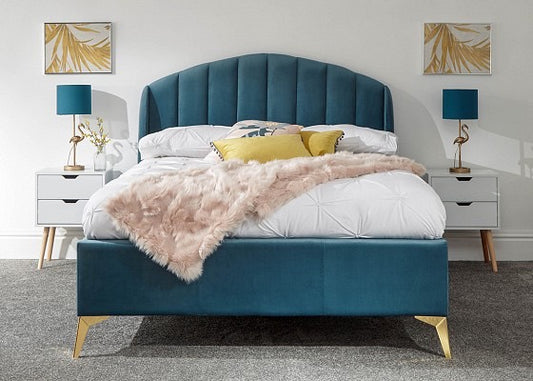 Plush Winged End Lift Ottoman Bed