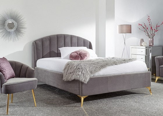 Plush Winged End Lift Ottoman Bed