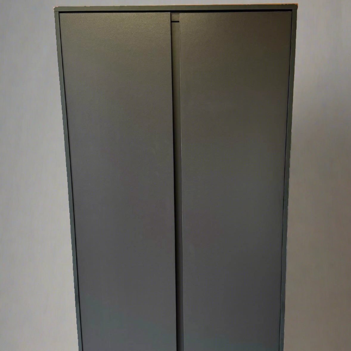 Malve 2 door wardrobe in Grey. Handleless, malm style.