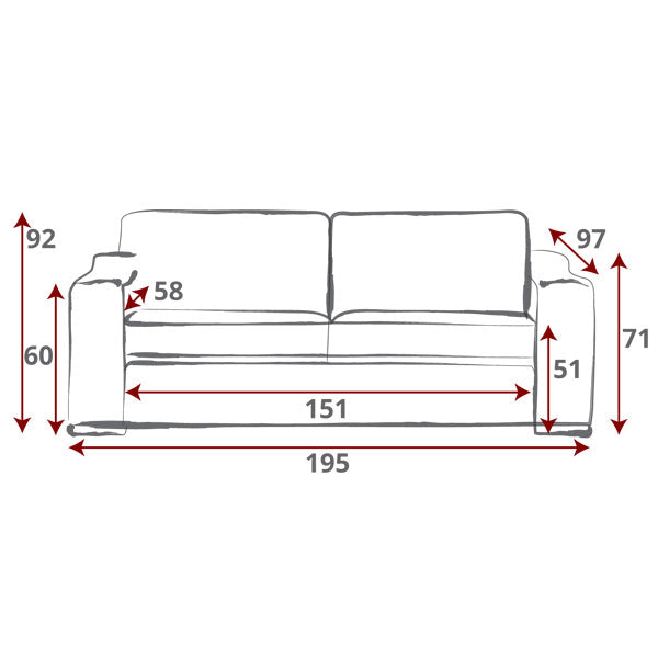 Blenheim 3-Seater Sofa