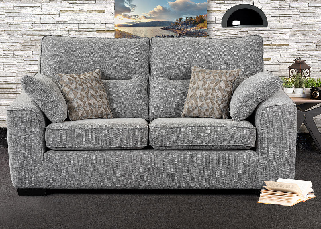 Burghley 2 seater sofa by Sweet Dreams. Supportive and modern design