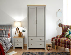 Lancaster 2 Door 2 Drawer Wardrobe