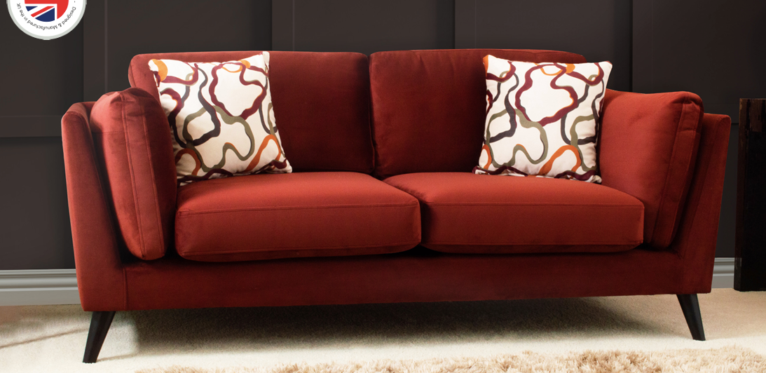 Chelsea 2 seater sofa. Modern design. Perfect for an apartment or modern home. 