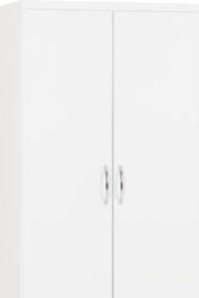 White Gloss 2-Door Wardrobe