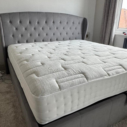 luxury quilted 1000 pocket sprung mattress with dynamic edging complete with a 5 year Quality Plus guarantee 